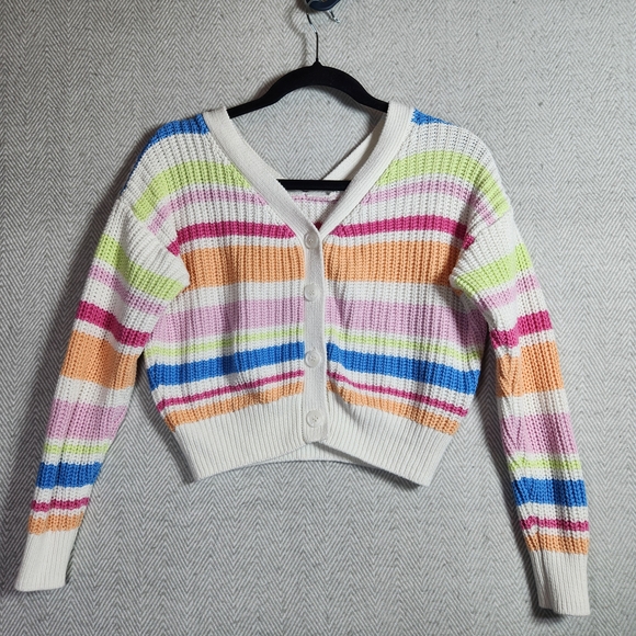 Jessica Simpson Sweaters - Jessica Simpson XS Striped Multicolor Women's Sweater Cardigan #spring